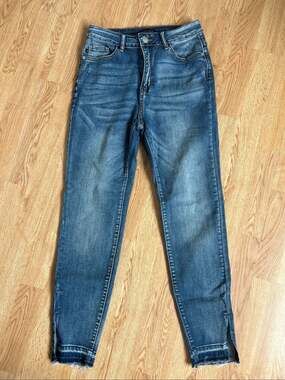 Judy Blue High Waist Skinny Released Hem Skinny Jeans, Size 5